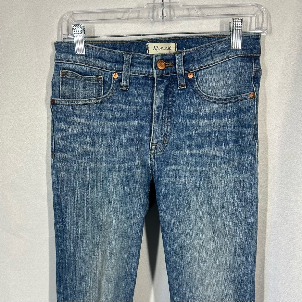 Madewell | 9” High Rise Skinny Crop Jeans Raw Hem Women’s Size 27 - Picture 6 of 17